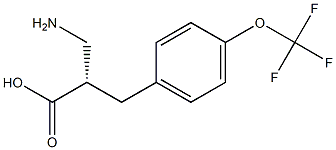 (S)-3-amino-2-(4-(trifluoromethoxy)benzyl)propanoicacid Structure