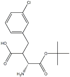 Boc-(R)-3-amino-2-(3-chlorobenzyl)propanoicacid Structure