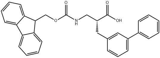 Fmoc-(R)-3-amino-2-([1,1'-biphenyl]-3-ylmethyl)propanoicacid Structure