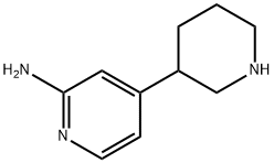 2-Amino-4-(piperidin-3-yl)pyridine Structure