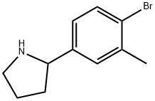 2-(4-bromo-3-methylphenyl)pyrrolidine Structure