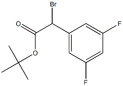 Bromo-(3,5-difluoro-phenyl)-acetic acid tert-butyl ester 구조식 이미지