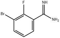 3-bromo-2-fluorobenzamidine Structure