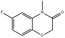 6-FLUORO-4-METHYL-2H-1,4-BENZOXAZIN-3-ONE 구조식 이미지