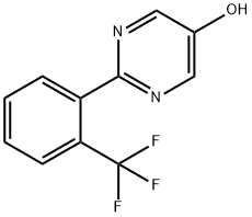 5-Hydroxy-2-(2-trifluoromethylphenyl)pyrimidine 구조식 이미지