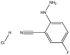 5-fluoro-2-hydrazinylbenzonitrile hydrochloride Structure