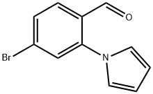 4-Bromo-2-(1H-pyrrol-1-yl)benzaldehyde Structure