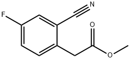 methyl 2-(2-cyano-4-fluorophenyl) acetate Structure