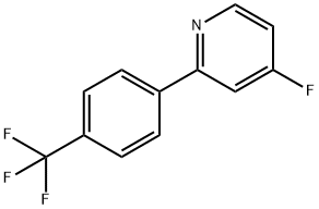 4-Fluoro-2-(4-trifluoromethylphenyl)pyridine 구조식 이미지