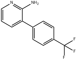 2-AMINO-3-(4-(TRIFLUOROMETHYL)PHENYL)PYRIDINE Structure