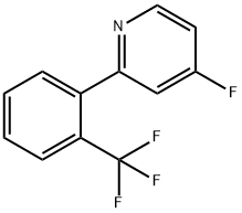 4-Fluoro-2-(2-trifluoromethylphenyl)pyridine 구조식 이미지