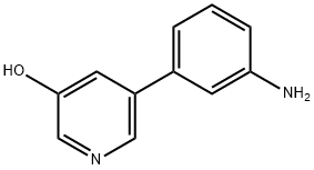 3-Hydroxy-5-(3-aminophenyl)pyridine 구조식 이미지