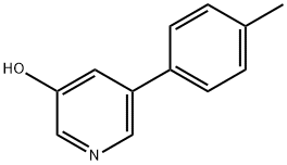 3-Hydroxy-5-(4-tolyl)pyridine 구조식 이미지