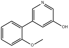 3-Hydroxy-5-(2-methoxyphenyl)pyridine Structure