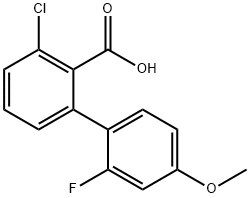 [1,1'-Biphenyl]-2-carboxylic acid, 3-chloro-2'-fluoro-4'-methoxy- Structure