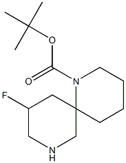 tert-butyl 10-fluoro-1,8-diazaspiro[5.5]undecane-1-carboxylate Structure