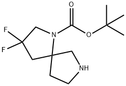 tert-butyl 3,3-difluoro-1,7-diazaspiro[4.4]nonane-1-carboxylate Structure