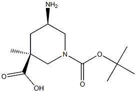1-(tert-butyl) 3-methyl (3S,5R)-5-aminopiperidine-1,3-dicarboxylate Structure