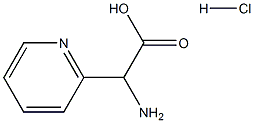 2-아미노-2-(피리딘-2-일)아세트산HCl 구조식 이미지
