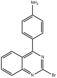 2-Bromo-4-(4-aminophenyl)quinazoline 구조식 이미지