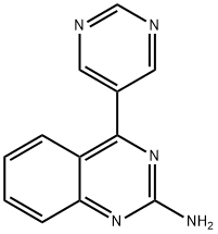 2-Amino-4-(5-pyrimidyl)quinazoline 구조식 이미지