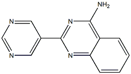 4-Amino-2-(5-pyrimidyl)quinazoline Structure