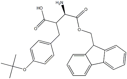 Fmoc-(R)-3-amino-2-(4-(tert-butoxy)benzyl)propanoicacid Structure