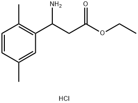 ETHYL 3-AMINO-3-(2,5-DIMETHYLPHENYL)PROPANOATE HYDROCHLORIDE 구조식 이미지