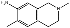 1,2,3,4-Tetrahydro-2,6-dimethyl-7-isoquinolinamine 구조식 이미지