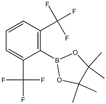 2-(2,6-bis(trifluoromethyl)phenyl)-4,4,5,5-tetramethyl-1,3,2-dioxaborolane  Structure