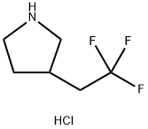 3-(2,2,2-trifluoroethyl)pyrrolidine hydrochloride Structure