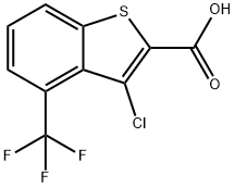 3-chloro-4-(trifluoromethyl)benzo[b]thiophene-2-carboxylic acid Structure