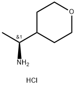 (S)-1-(tetrahydro-2H-pyran-4-yl)ethan-1-amine hydrochloride 구조식 이미지