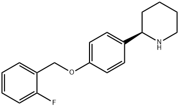 (2R)-2-(4-[(2-FLUOROPHENYL)METHOXY]PHENYL)PIPERIDINE Structure