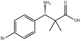 (3S)-3-AMINO-3-(4-BROMOPHENYL)-2,2-DIMETHYLPROPANOIC ACID Structure