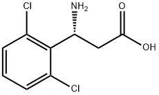 (3R)-3-AMINO-3-(2,6-DICHLOROPHENYL)PROPANOIC ACID Structure