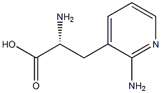 (2R)-2-AMINO-3-(2-AMINOPYRIDIN-3-YL)PROPANOIC ACID Structure