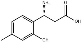 (3R)-3-AMINO-3-(2-HYDROXY-4-METHYLPHENYL)PROPANOIC ACID Structure