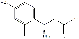 (3S)-3-AMINO-3-(4-HYDROXY-2-METHYLPHENYL)PROPANOIC ACID Structure