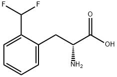 (2R)-2-AMINO-3-[2-(DIFLUOROMETHYL)PHENYL]PROPANOIC ACID Structure