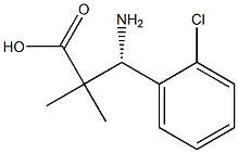 (3S)-3-AMINO-3-(2-CHLOROPHENYL)-2,2-DIMETHYLPROPANOIC ACID Structure