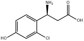 (3S)-3-AMINO-3-(2-CHLORO-4-HYDROXYPHENYL)PROPANOIC ACID Structure