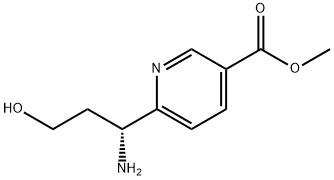 METHYL 6-((1R)-1-AMINO-3-HYDROXYPROPYL)PYRIDINE-3-CARBOXYLATE Structure