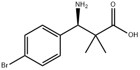 (3R)-3-AMINO-3-(4-BROMOPHENYL)-2,2-DIMETHYLPROPANOIC ACID Structure