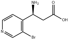 (3S)-3-AMINO-3-(3-BROMOPYRIDIN-4-YL)PROPANOIC ACID Structure