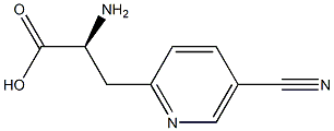 (2S)-2-AMINO-3-(5-CYANOPYRIDIN-2-YL)PROPANOIC ACID Structure