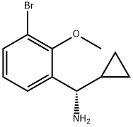 (1S)-1-(3-BROMO-2-METHOXYPHENYL)-1-CYCLOPROPYLMETHANAMINE Structure