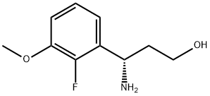 (3S)-3-AMINO-3-(2-FLUORO-3-METHOXYPHENYL)PROPAN-1-OL Structure