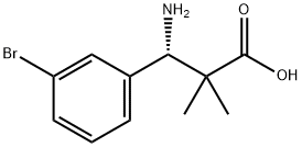 (3S)-3-AMINO-3-(3-BROMOPHENYL)-2,2-DIMETHYLPROPANOIC ACID Structure