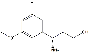 (3S)-3-AMINO-3-(5-FLUORO-3-METHOXYPHENYL)PROPAN-1-OL Structure